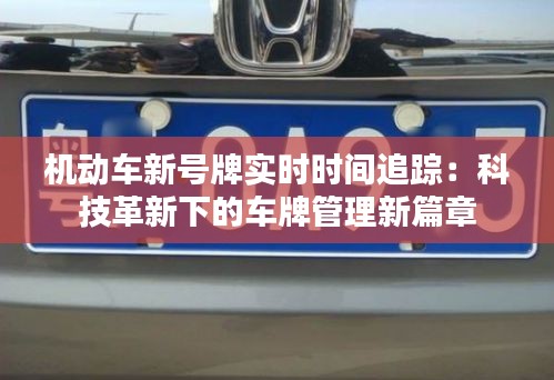 机动车新号牌实时时间追踪：科技革新下的车牌管理新篇章