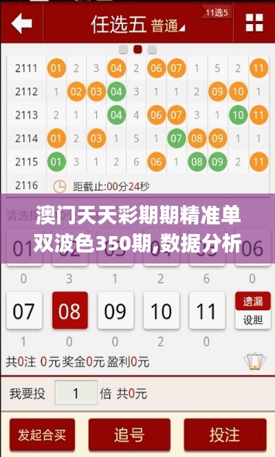 澳门天天彩期期精准单双波色350期,数据分析说明_HDR版3.620