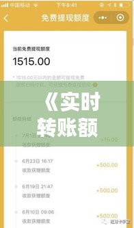《实时转账额度提升：便捷与风险并存解析》