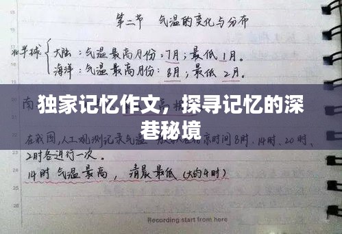 独家记忆作文，探寻记忆的深巷秘境