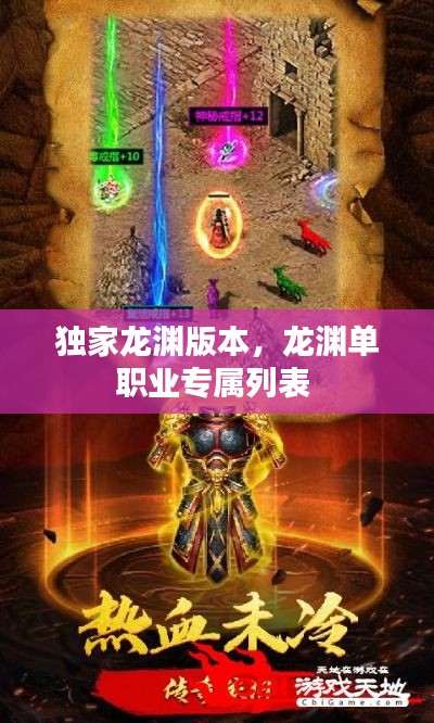 独家龙渊版本，龙渊单职业专属列表 