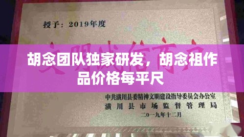 胡念团队独家研发，胡念祖作品价格每平尺 