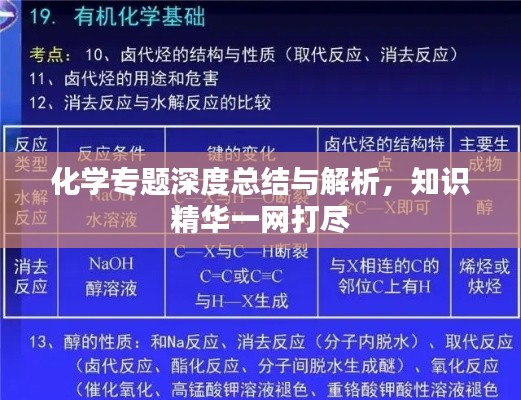 化学专题深度总结与解析，知识精华一网打尽