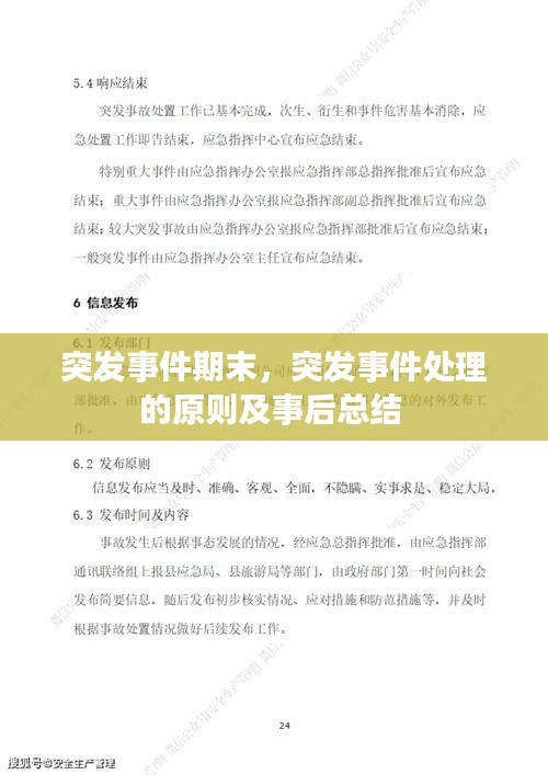 突发事件期末，突发事件处理的原则及事后总结 