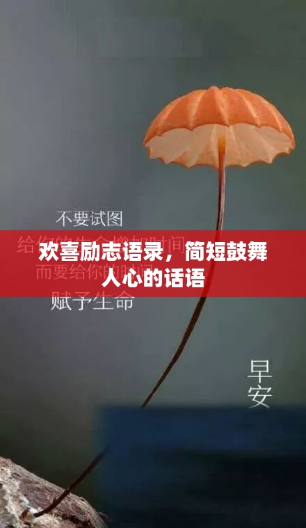欢喜励志语录，简短鼓舞人心的话语