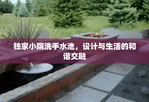 独家小院洗手水池，设计与生活的和谐交融