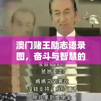 澳门赌王励志语录图，奋斗与智慧的箴言——赌王的人生智慧启示