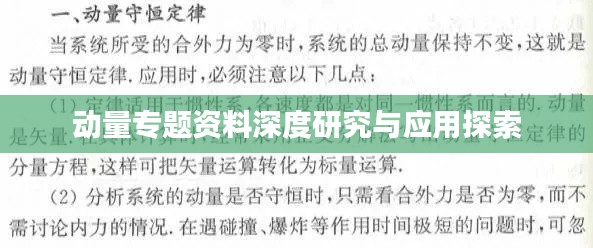 动量专题资料深度研究与应用探索