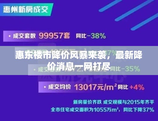 惠东楼市降价风暴来袭，最新降价消息一网打尽