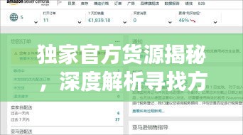 独家官方货源揭秘，深度解析寻找方法与实用策略