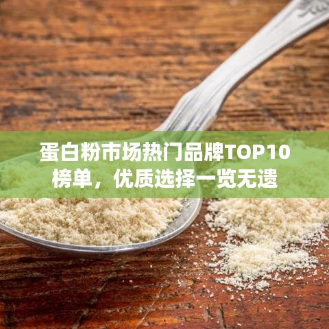 蛋白粉市场热门品牌TOP10榜单，优质选择一览无遗