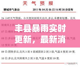 丰县暴雨实时更新，最新消息与天气预警通知
