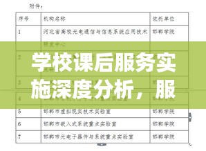 学校课后服务实施深度分析，服务成效与未来发展展望
